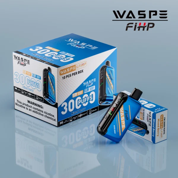WASPE FIHP 30000 Puffs Dual Mesh 0% 2% 5% Οθόνη LED Επαναφορτιζόμενη μίας χρήσης Vapes χαμηλής περιεκτικότητας σε νικοτίνη Μαζική Αγορά Χονδρικής - AlsoVape - 14