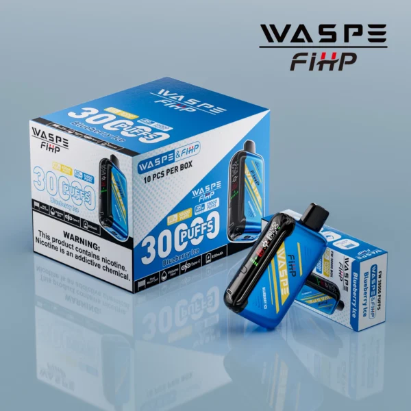 WASPE FIHP 30000 Puffs Dual Mesh 0% 2% 5% LED Display χαμηλής περιεκτικότητας σε νικοτίνη, επαναφορτιζόμενη αναλώσιμη στυλό Vapes Μαζική Αγορά Χονδρικής - AlsoVape - 7