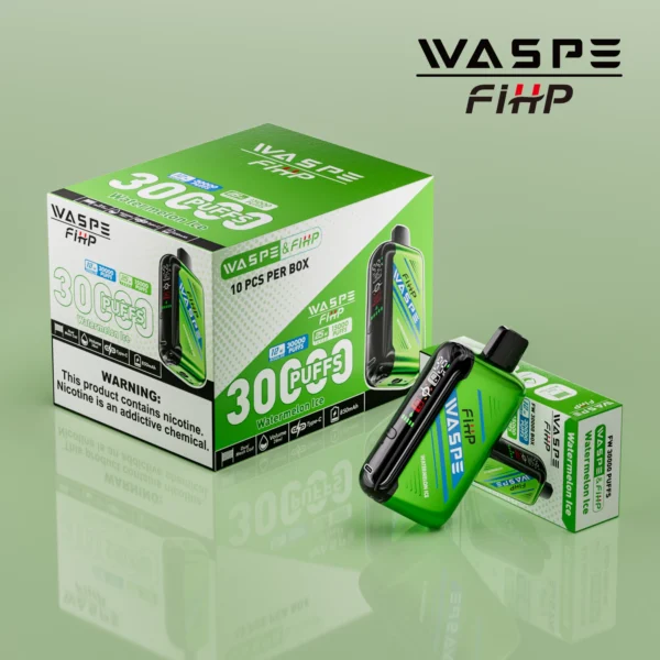 WASPE FIHP 30000 Puffs Dual Mesh 0% 2% 5% LED Display χαμηλής περιεκτικότητας σε νικοτίνη Επαναφορτιζόμενη μίας χρήσης στυλό Vapes Μαζική Αγορά Χονδρικής - AlsoVape - 3