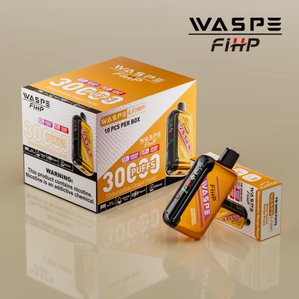 WASPE FIHP 30000 Puffs Dual Mesh 0% 2% 5% LED Display χαμηλής περιεκτικότητας σε νικοτίνη, επαναφορτιζόμενη αναλώσιμη στυλό Vapes Μαζική Αγορά Χονδρικής - AlsoVape - 2