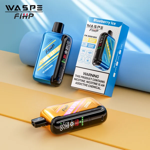 WASPE FIHP 30000 Puffs Dual Mesh 0% 2% 5% LED Display χαμηλής νικοτίνης Επαναφορτιζόμενη αναλώσιμη στυλό Vapes Μαζική Αγορά Χονδρικής - AlsoVape - 1