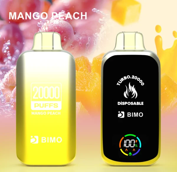 BIMO Turbo 20000 Puffs Full Screen 0% 2% 5% Nízkonikotinové dobíjecí jednorázové vapky Pen Hromadně Koupit velkoobchod – AlsoVape – 2