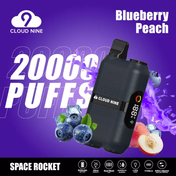 CLOUD NINE D33 20000 Puffs Écran immersif à double maille 5% Stylo à vape jetable rechargeable à faible teneur en nicotine en vrac Acheter en gros - AlsoVape - 3