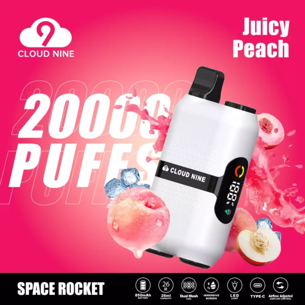CLOUD NINE D33 20000 Puffs Écran immersif à double maille 5% Stylo à vape jetable rechargeable à faible teneur en nicotine Acheter en gros - AlsoVape - 4