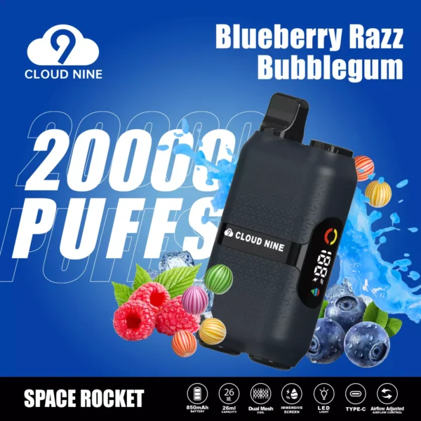 CLOUD NINE D33 20000 Puffs Écran immersif à double maille 5% Stylo à vape jetable rechargeable à faible teneur en nicotine Acheter en gros - AlsoVape - 5