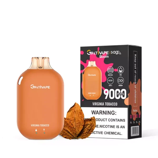 Grativape Boom 9000 Puffs 0% 2% 3% 5% Επαναφορτιζόμενη αναλώσιμη στυλό χαμηλής νικοτίνης Vapes Μαζική Αγορά Χονδρικής - AlsoVape - 9