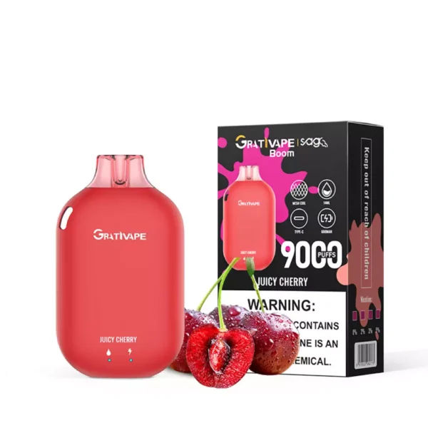 Grativape Boom 9000 Puffs 0% 2% 3% 5% Επαναφορτιζόμενη αναλώσιμη στυλό χαμηλής περιεκτικότητας σε νικοτίνη Vapes Μαζική Αγορά Χονδρικής - AlsoVape - 10