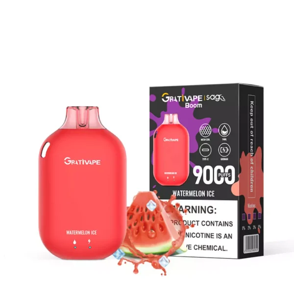 Grativape Boom 9000 Puffs 0% 2% 3% 5% Επαναφορτιζόμενη αναλώσιμη πένα Vapes χαμηλής περιεκτικότητας σε νικοτίνη Μαζική Αγορά Χονδρικής - AlsoVape - 7