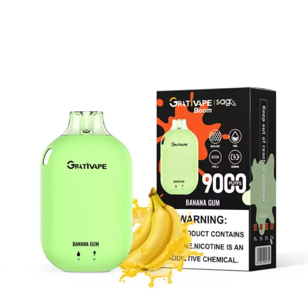 Grativape Boom 9000 Puffs 0% 2% 3% 5% Επαναφορτιζόμενη μίας χρήσης στυλό Vapes χαμηλής περιεκτικότητας σε νικοτίνη Μαζική Αγορά Χονδρικής - AlsoVape - 13