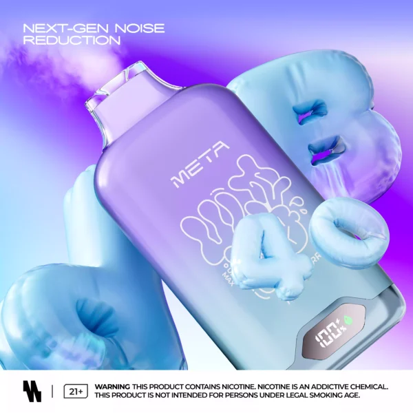MOTI Meta Ultra Max 10000 Puffs Интеллектуальный светодиодный экран 3% Перезаряжаемая одноразовая ручка для вейпов с низким содержанием никотина Купить оптом - AlwaysVape - 1