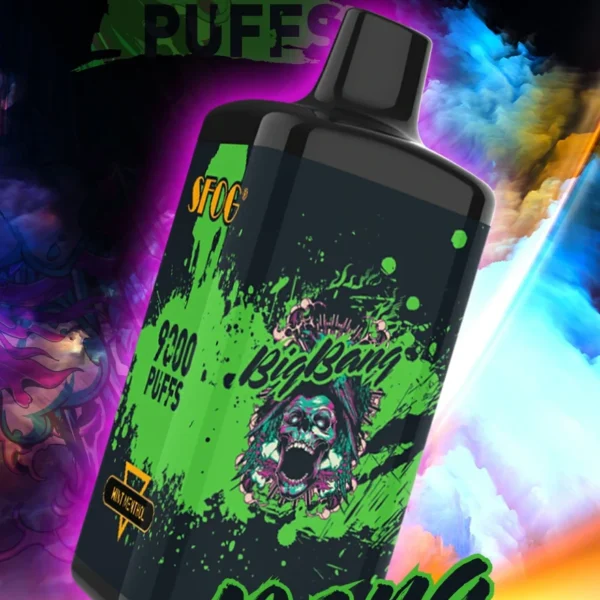 SFOG BIG BANG 9000 Puffs 0% 2% 3% 5% Low Nicotine Rechargeable Disposable Vapes Pen Bulk Buy Wholesale - AlsoVape - 1