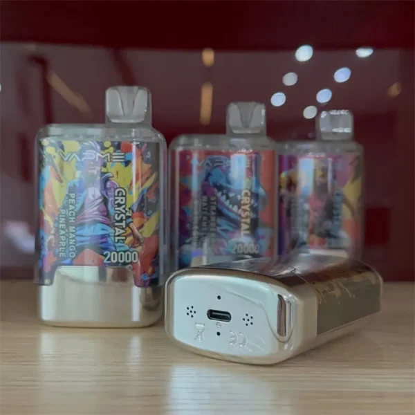 VAPME Crystal 20000 Puffs Dupla ízű digitális képernyő 2% Alacsony nikotintartalmú Újratölthető Eldobható Vapes Pen Tömeges Vásárlás Nagyker - AlsoVape - 8