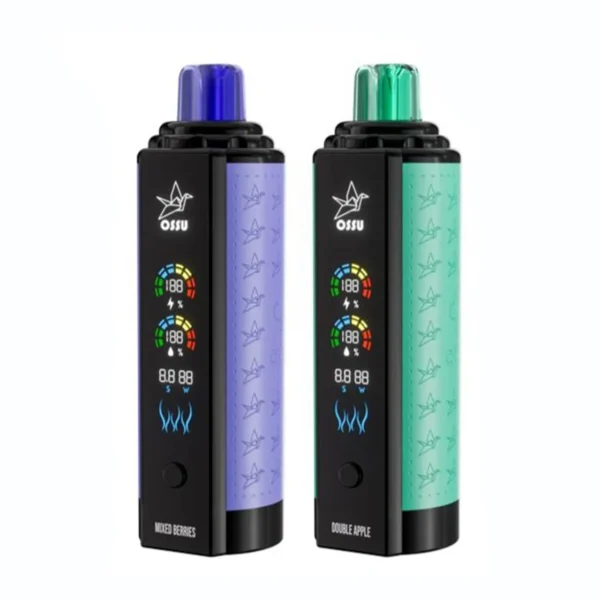VASY OSSU 30000 Puffs Shisha Hookah Dual Mesh koko näyttö 0% 5% Vähänikotiini Ladattava Kertakäyttöinen Vapes Pen Bulk Tukkumyynti - AlsoVape - 5
