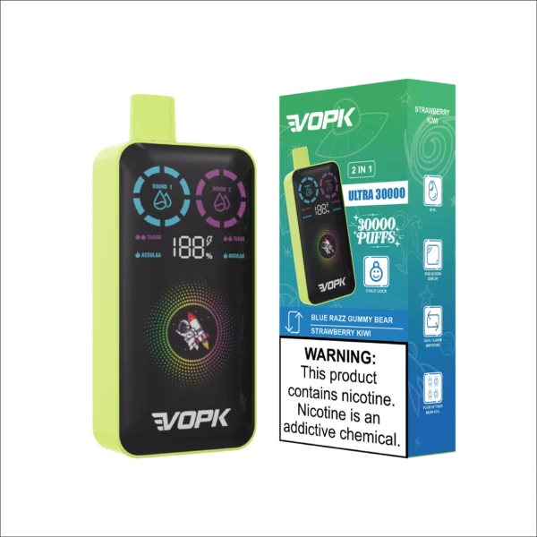 VOPK ULTRA 30000 Puffs Dupla ízű Dual Mesh digitális képernyő 2% Alacsony nikotintartalmú Újratölthető Eldobható Vapes Pen Tömeges Vásárlás Nagyker - AlsoVape - 7